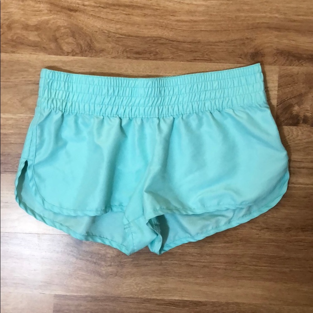 Blue athletic shorts